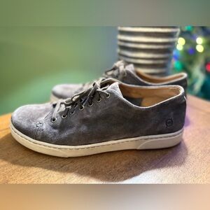 Born Men's allegheny suede Charcoal Suede Sneakers Size 10.5